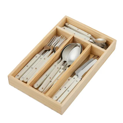 Remy 24pc S/S Cutlery Ivory
