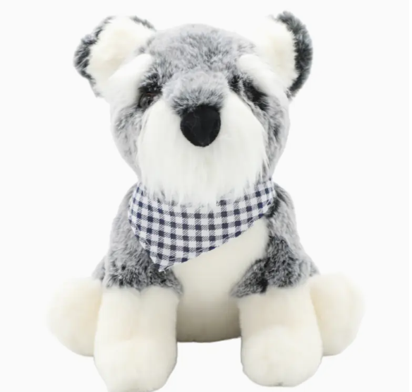 Petite Vous Rocky the Schnauzer Soft Toy