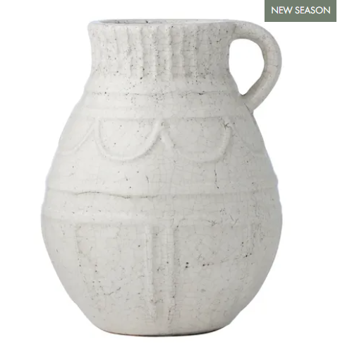 TRAPANI CERAMIC URN WHITE