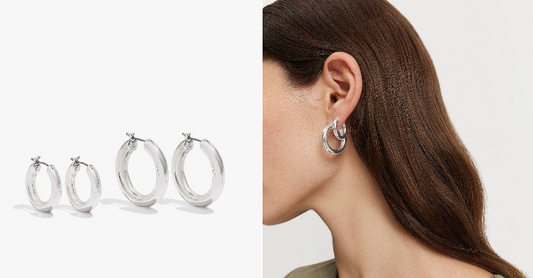HOOP 2 SET SILVER
