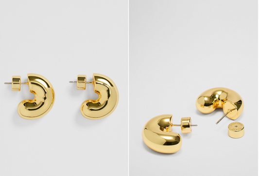 LRG ROUND HOOP GOLD
