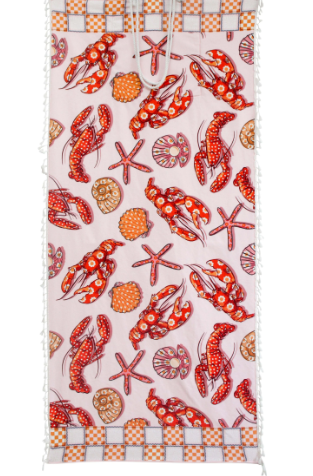 Beach Towel In Bag Lobster