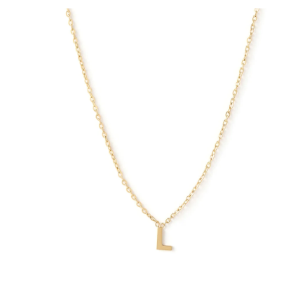 Mini Inital Gold Necklace