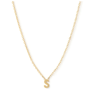 Mini Inital Gold Necklace