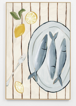 Amalfi Catch Blue Canvas 78x118