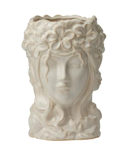 Giulia Ceramic Pot 16x23cm Ivory