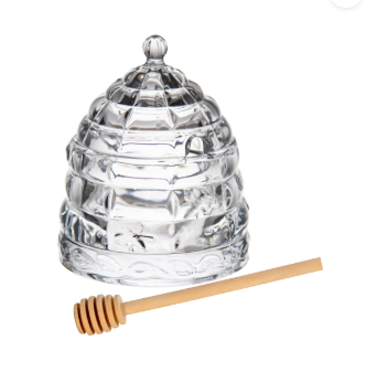 REECE GLASS HONEY POT JAR