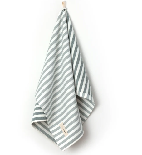 Between The Lines Tea Towel Matcha