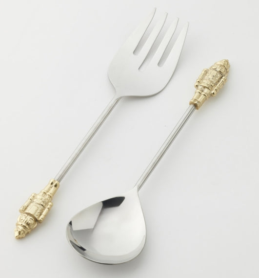 Nutcracker Salad Server S/2