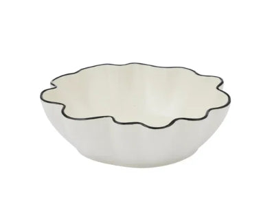 Winslow Ceramic Bowl 16x5cm Ivory/Black