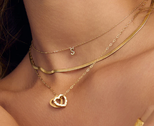 Mini Inital Gold Necklace