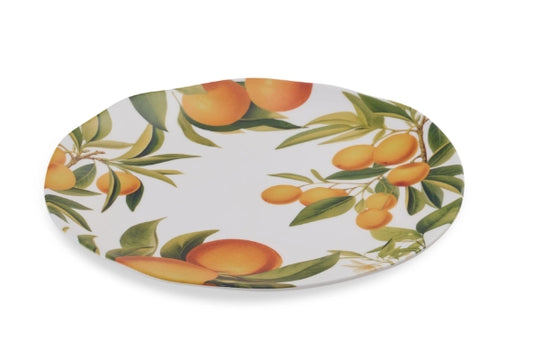 Citrus Grove Orange Melamine Large Plate