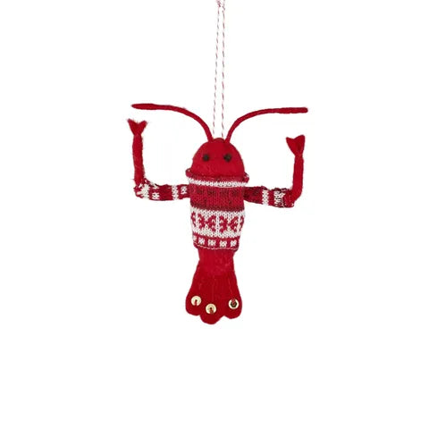 Xmas Crayfish Hanger Felt