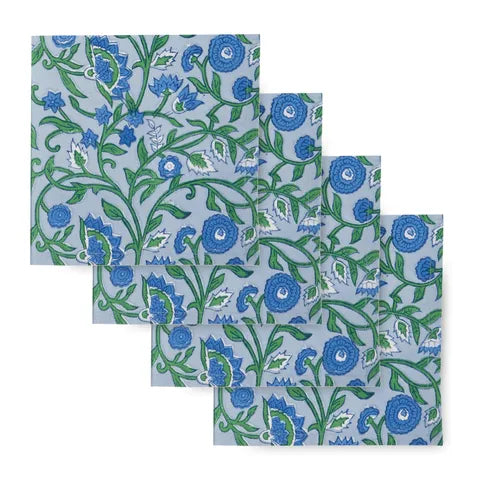 Anika cotton block napkins pk4