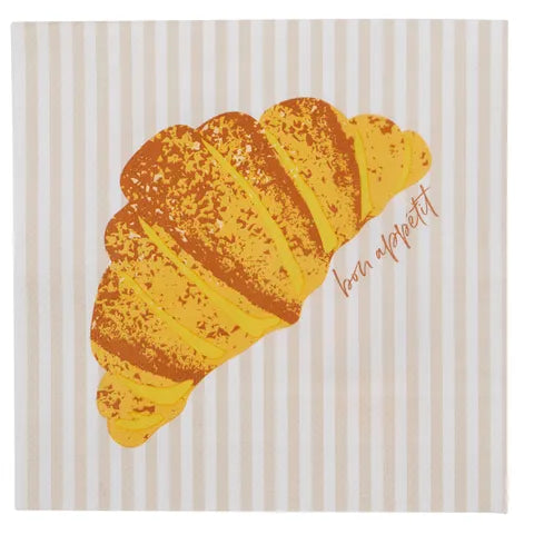 Croissant 20pk 3 Ply 33cm Napkin Beige