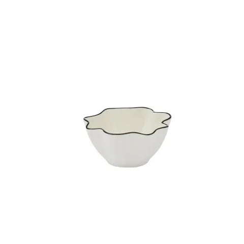 Winslow Ceramic Bowl 10x5cm Ivory/Black