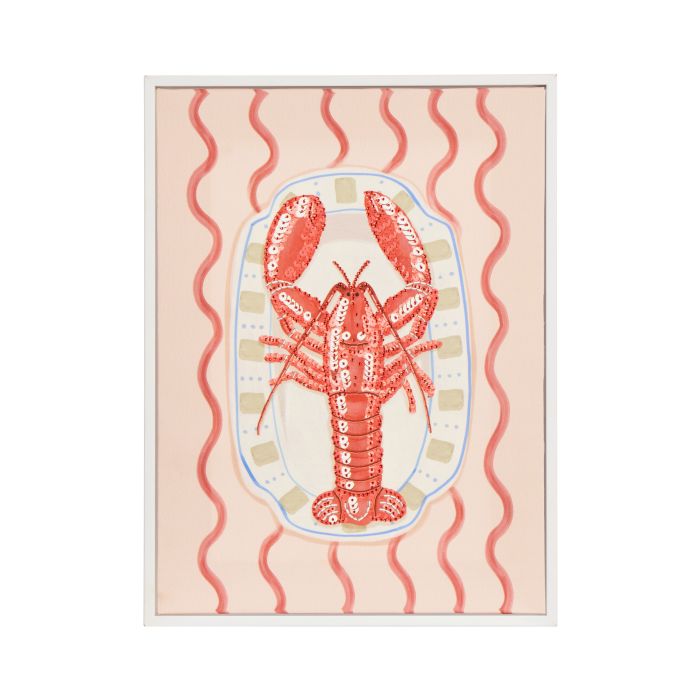 Emporium Ari Lobster Wall Art Multi-Coloured 30x2.3x40cm