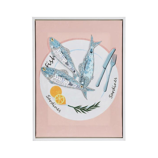 Emporium Lottie Fish Wall Art Multi-Coloured 30x2.3x40cm