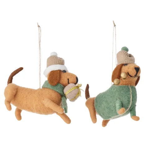 Gift Dog Ornament Felt