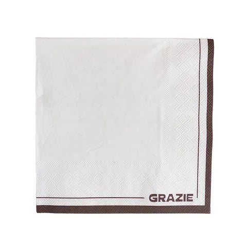 Grazie 20pk Napkin Brown
