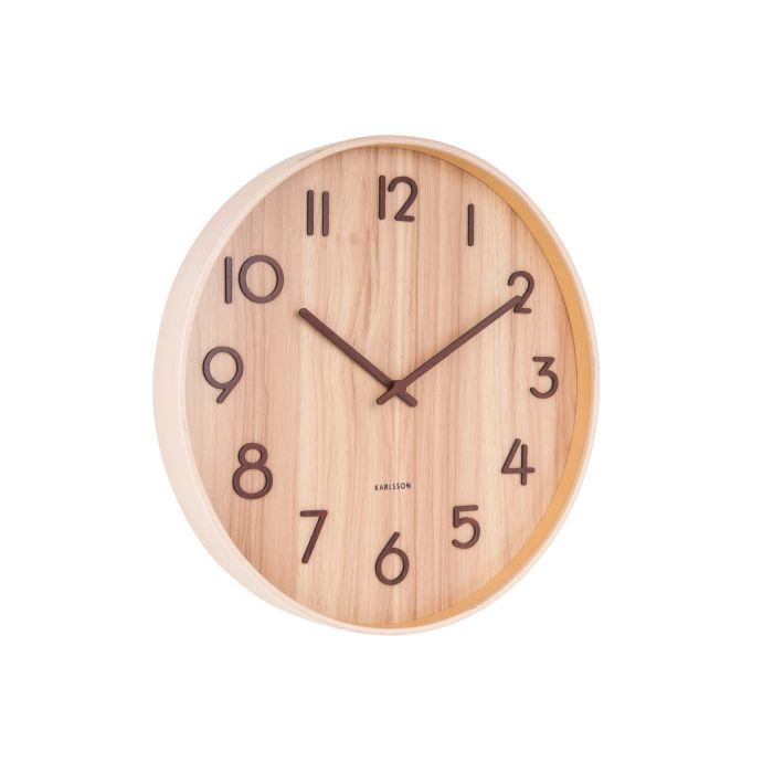 Karlsson Light Basswood Wall Clock Light Natural 60x60x6cm