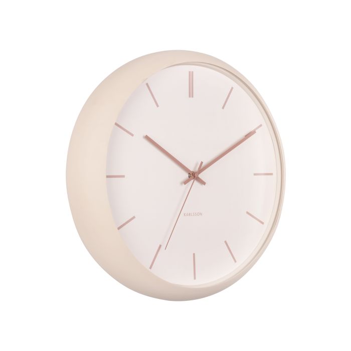 Karlsson Wall Clock Nirvana Globe Sand brown 40x40x12cm