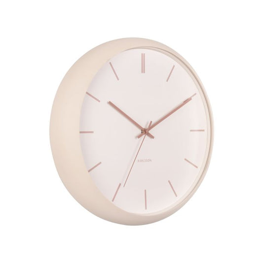 Karlsson Wall Clock Nirvana Globe Sand brown 40x40x12cm