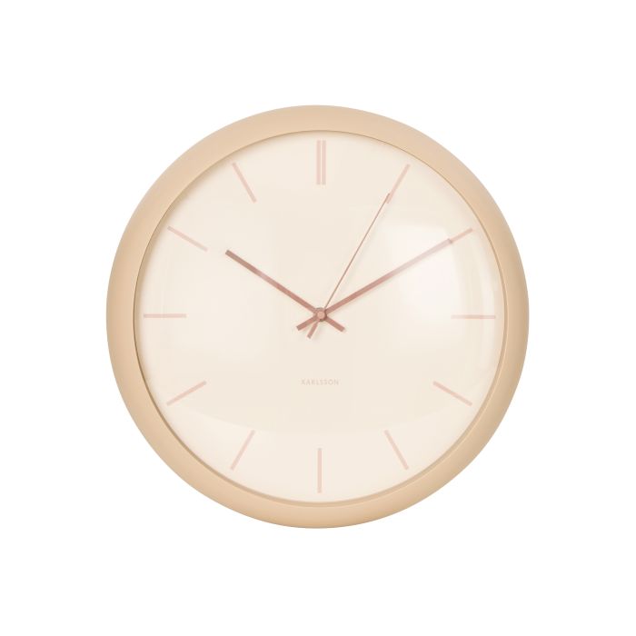 Karlsson Wall Clock Nirvana Globe Sand brown 40x40x12cm