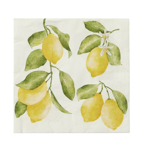 Lemon Branch 20pk 3 Ply Napkin