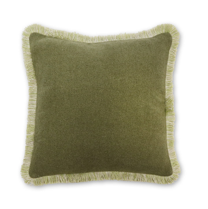 Margot Moss Fringe Cushion
