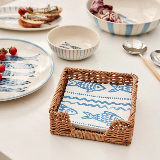 Positano Blue Paper Napkin Set 20pc