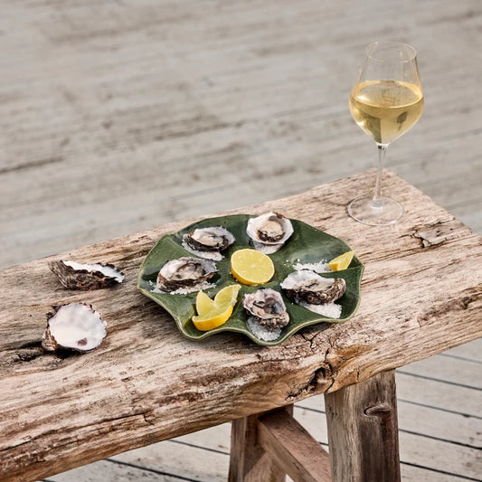 Sullivan Green Oyster Plate