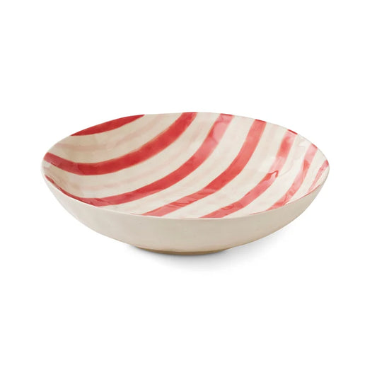 Navira Rosewood Stripe Serving Bowl