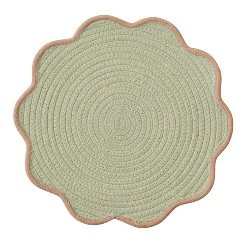 Sonny Cotton/Poly Placemat Peach