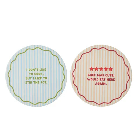 Foodie Ceramic Trivet 2 Asst