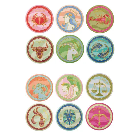 Xodiac Ceramic Coaster 10cm Asst